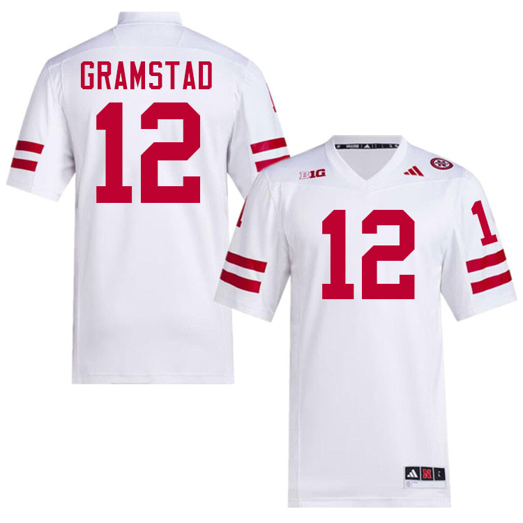 #12 Jalyn Gramstad Nebraska Jersey,Nebraska Cornhuskers Football Uniforms,Jersey-White #12 Jalyn Gramstad Nebraska Jersey,Nebraska Cornhuskers Football Uniforms,Jersey-White